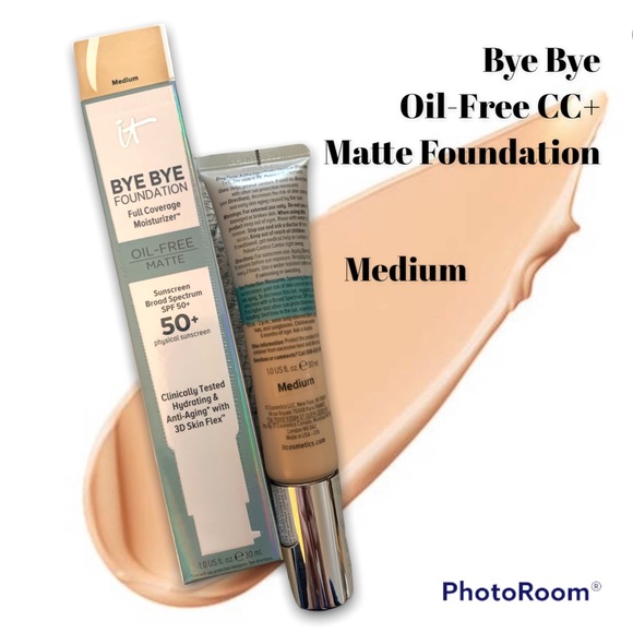 It Cosmetics CC+ Cream Oil-Free Matte with SPF 50 Full-size Medium - Picture 2 of 6